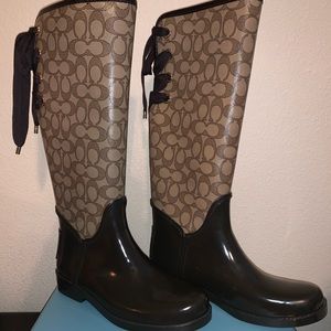 Coach Rain & Snow Boots - Tall - Size 8R